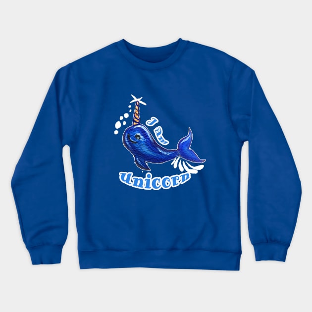 Sea Unicorn Crewneck Sweatshirt by Biomek